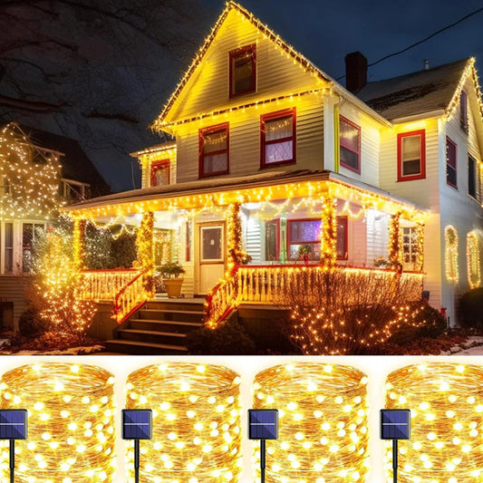 Solar-Powered Outdoor Fairy Lights