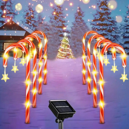Solar Candy Cane Lights
